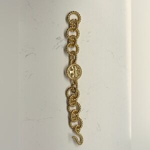 Tory Burch Gold Chain Link Chunky Bracelet Size 6